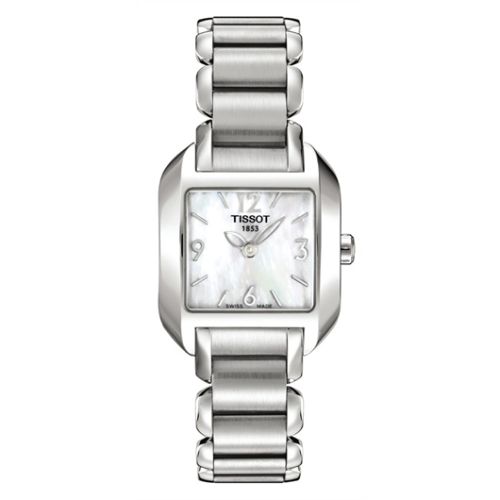 Tissot T-Wave Square Quartz 23.6 Stainless Steel / MOP / Bracelet